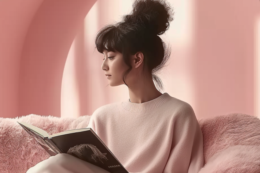 Cozy reading chair for living room